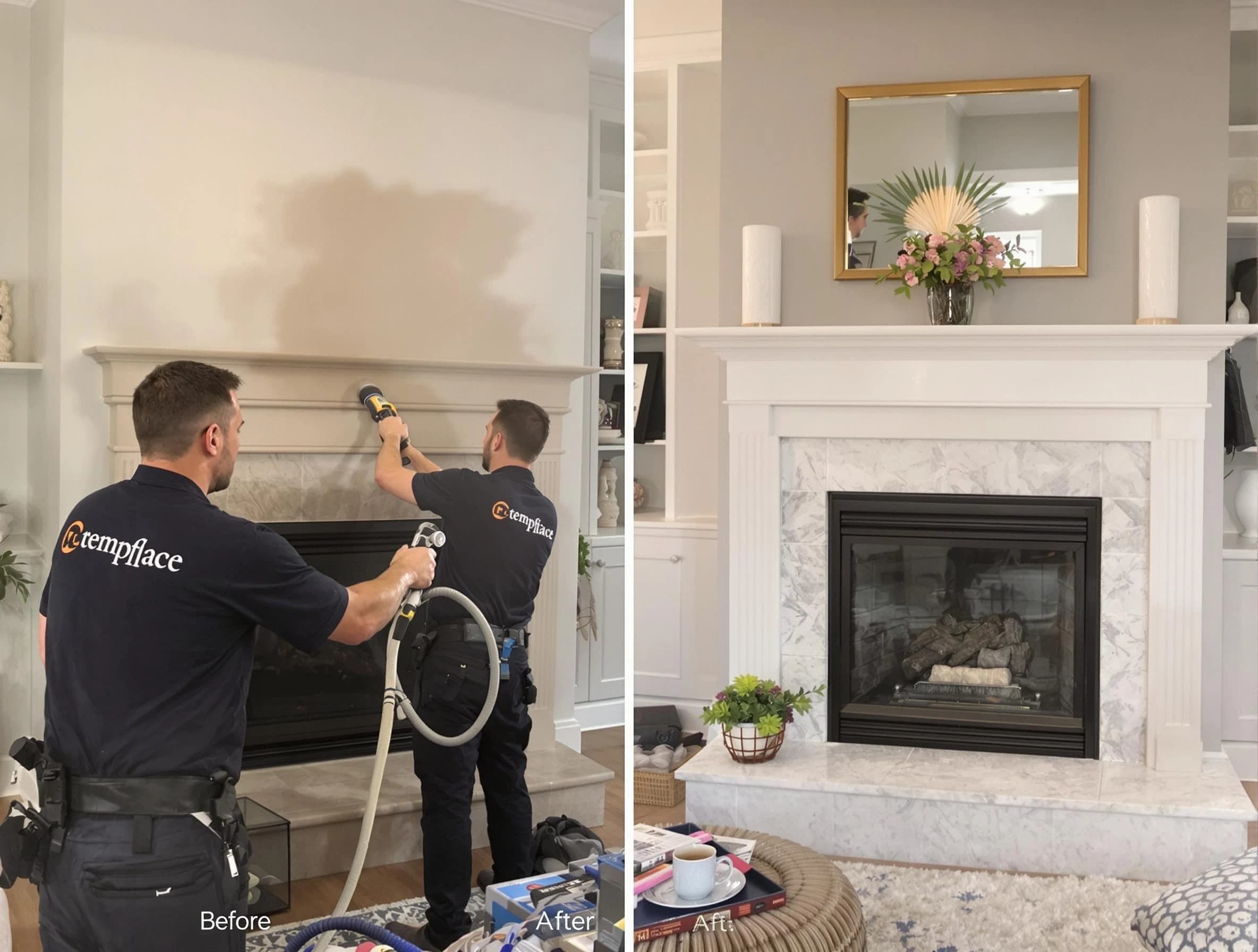 Professional soot removal by Mahwah Chimney Sweep team in Mahwah, NJ