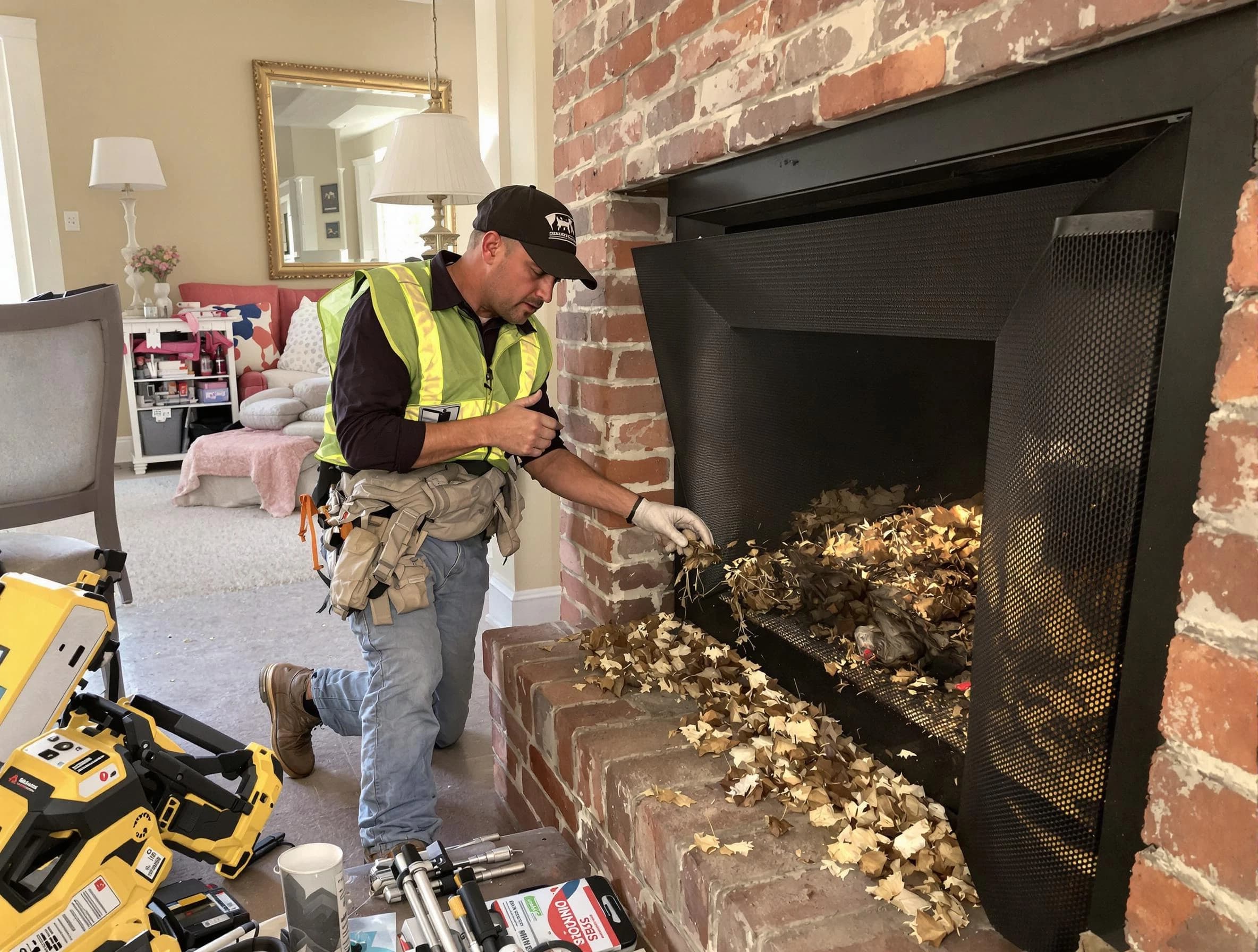 Safe screening installation by Mahwah Chimney Sweep in Mahwah, NJ