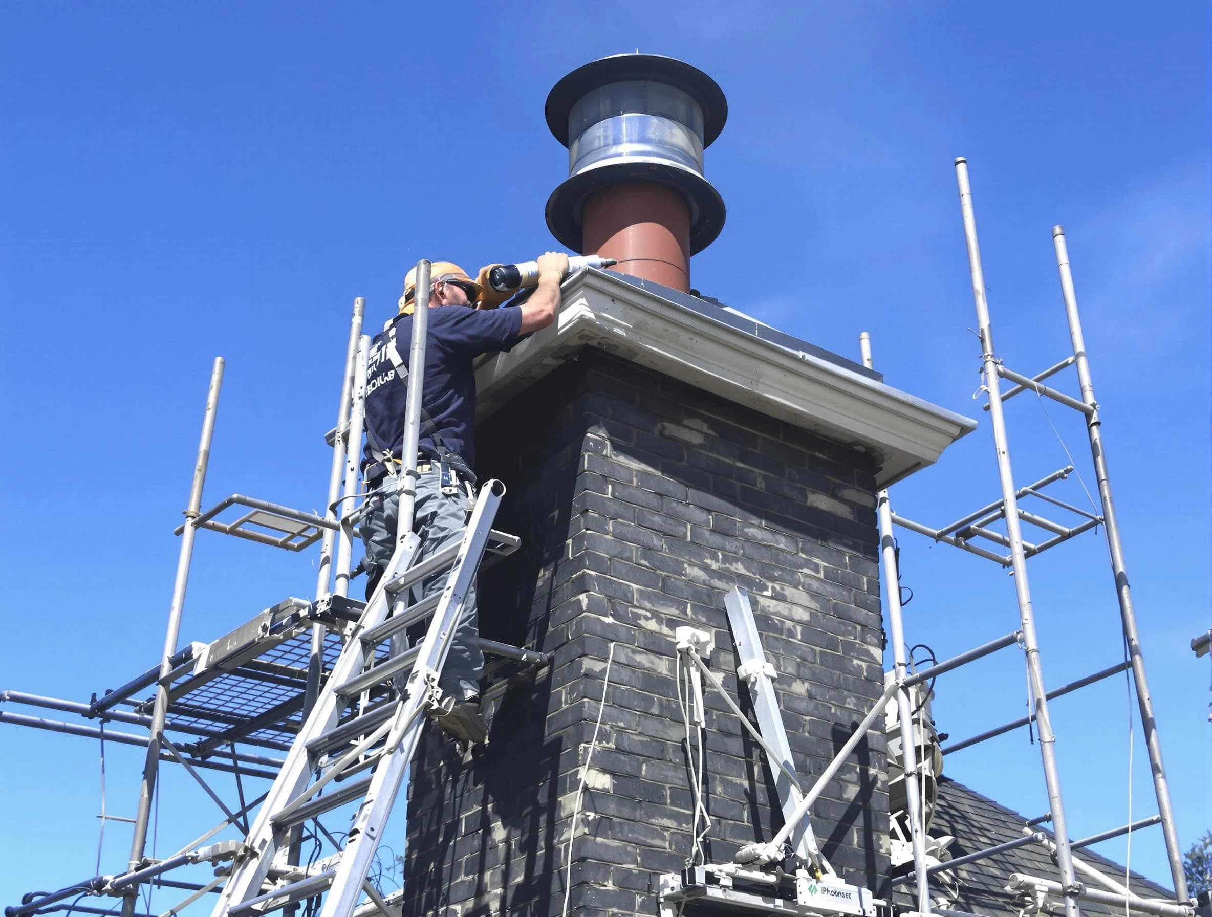 Sturdy chimney crown finished by Mahwah Chimney Sweep in Mahwah, NJ