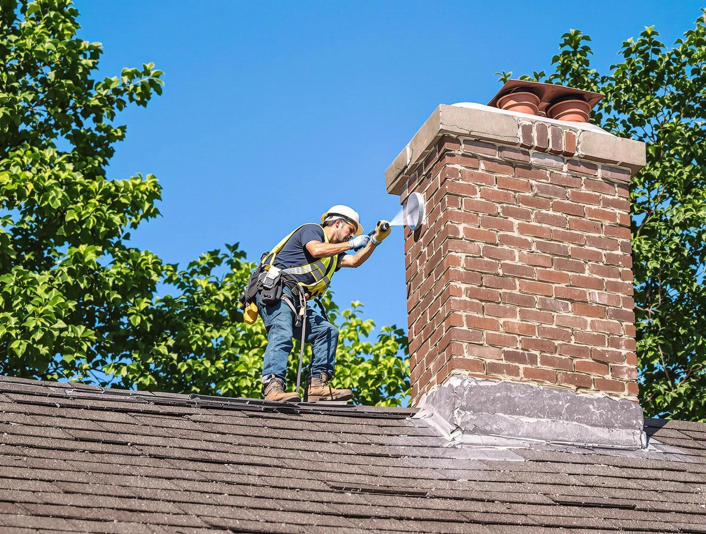 Mahwah Chimney Sweep performing an inspection with advanced tools in Mahwah, NJ
