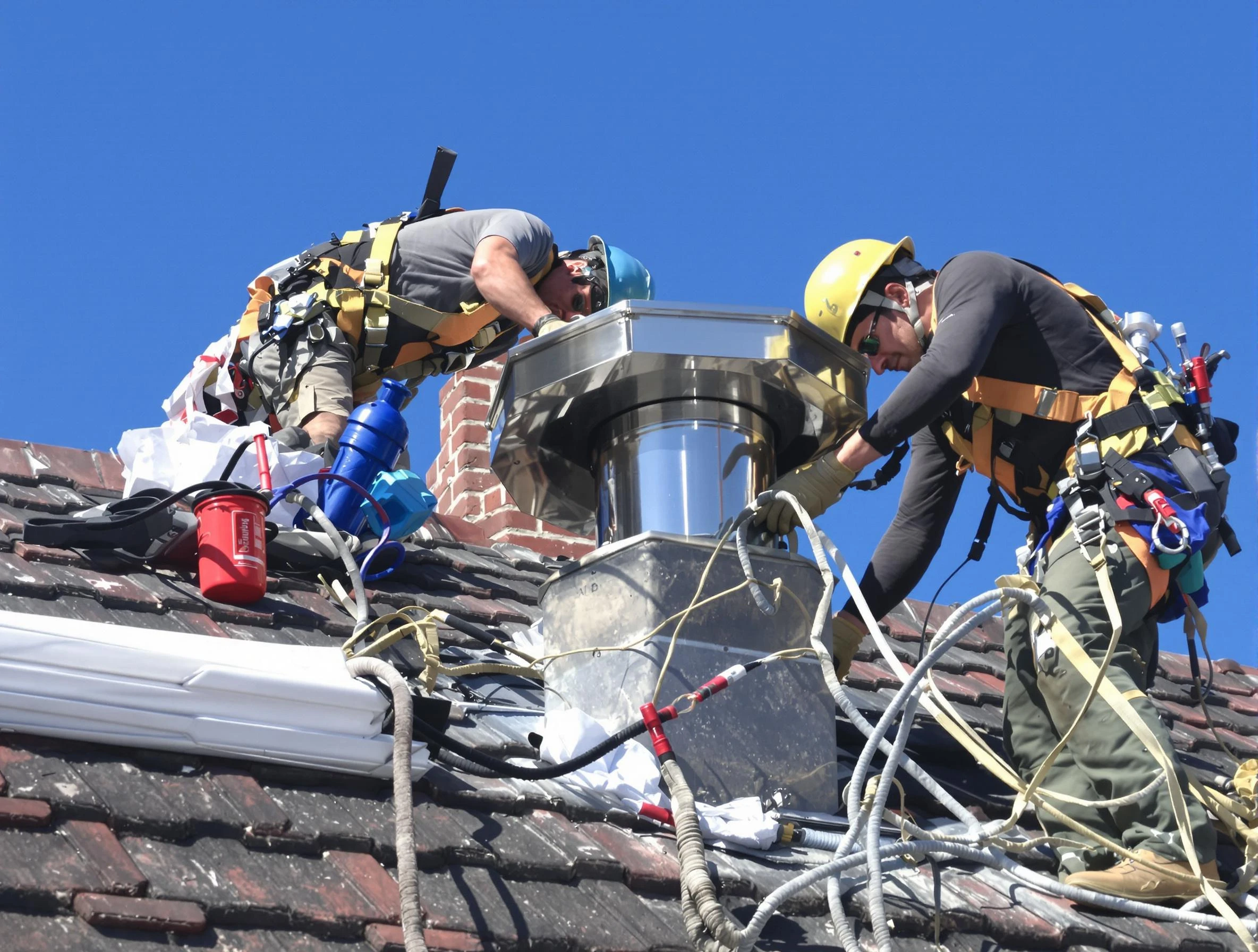 Protective chimney cap installed by Mahwah Chimney Sweep in Mahwah, NJ